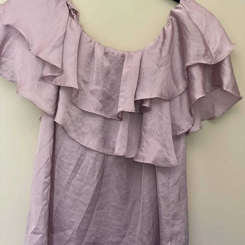 Blush satin top